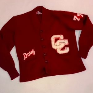 Vintage high school lettetman cardigan sz med